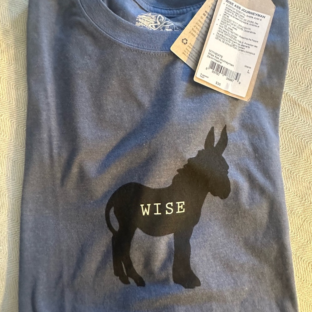 Prana Navy Wise Men’s Large T-Shirt
